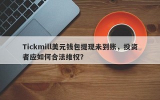 Tickmill美元钱包提现未到账，投资者应如何合法维权？