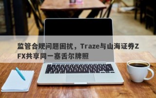 监管合规问题困扰，Traze与山海证券ZFX共享同一塞舌尔牌照