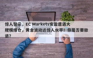 惊人警示，EC Markets安盈遭遇大规模爆仓，黄金波动达惊人水平！你是否要撤退？