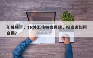 年关将至，TR外汇传销盘再现，投资者如何自保？