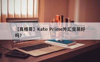 【真相哥】Kato Prime外汇交易好吗？
