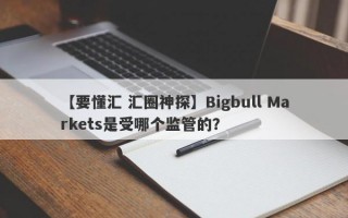 【要懂汇 汇圈神探】Bigbull Markets是受哪个监管的？
