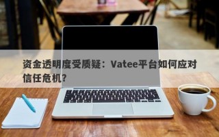 资金透明度受质疑：Vatee平台如何应对信任危机？