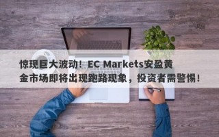 惊现巨大波动！EC Markets安盈黄金市场即将出现跑路现象，投资者需警惕！