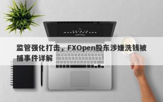 监管强化打击，FXOpen股东涉嫌洗钱被捕事件详解