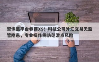 警惕黑平台券商XS！科技公司外汇交易无监管隐患，专业操作需防范滑点风险