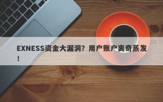 EXNESS资金大漏洞？用户账户离奇蒸发！