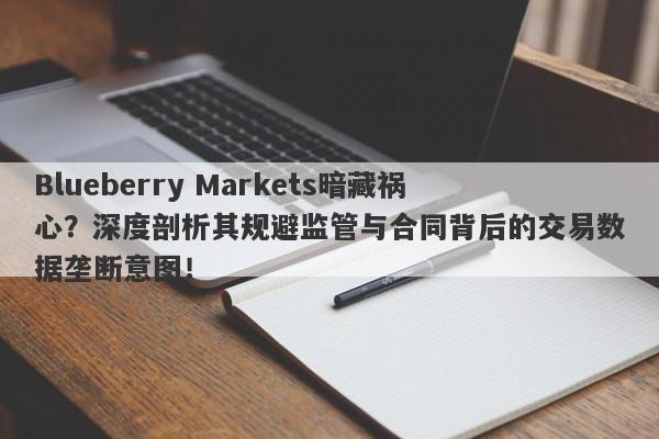 Blueberry Markets暗藏祸心？深度剖析其规避监管与合同背后的交易数据垄断意图！-第1张图片-要懂汇圈网