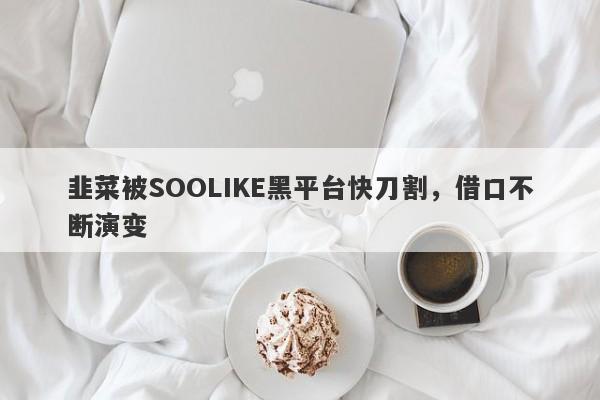 韭菜被SOOLIKE黑平台快刀割，借口不断演变-第1张图片-要懂汇圈网