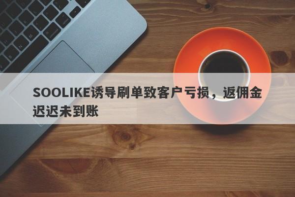 SOOLIKE诱导刷单致客户亏损，返佣金迟迟未到账-第1张图片-要懂汇圈网